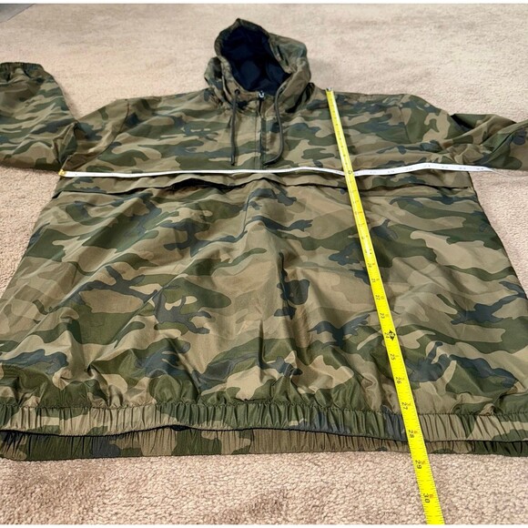 Camo Anorak Pullover – H&M Men’s Windbreaker Jacket, Size Medium - Streetwear - Picture 8 of 12